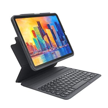 Imagem de ZAGG Capa removível Pro Keys e teclado sem fio para Apple iPad Air de 11 polegadas (M3)/Pro 11 polegadas (geração 1,2,3,4) e iPad Air (geração 4,5 e M2), emparelhamento Bluetooth, suporte para Apple