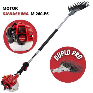 Imagem de Derriçadeira Profissional Para Cafezais Kawashima KWD2610DL com Motor M 260-PS á Gasolina 2 Tempos 25,6 Cilindradas Haste 1500mm e Mãozinha Dupla