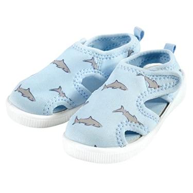Imagem de Hudson Baby Sandália unissex para bebês e sapatos aquáticos, Tubarão azul, 9 Toddler
