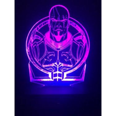 Imagem de Luminária Led 16 Cores, Kratos, God Of War, Video Game, Decoração - Av