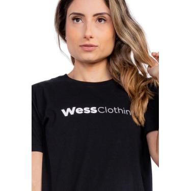 Imagem de Camiseta Basic Brand She Wess Preta - Wess Clothing