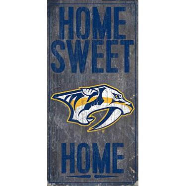 Imagem de Fan Creations NHL Nashville Predators unissex Nashville Predators Home Sweet Home, cor do time, 15 x 30 cm