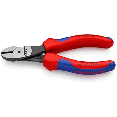 Imagem de Knipex 74 02 140 cortadores diagonais de alta alavancagem 14 cm com alça macia