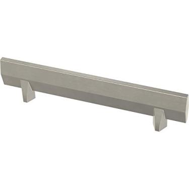 Imagem de Franklin Brass P40849K-SN-C Recolhida Lâmina Cozinha ou Móvel Gabinete Ferragem Puxador Puxador Gaveta, 3-3/4 polegadas (96 mm), Níquel Acetinado, Pacote com 10