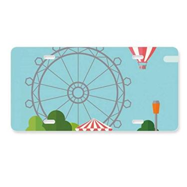 Imagem de DIYthinker Placa de carro com balão gigante para parque de diversões, decoração de aço inoxidável