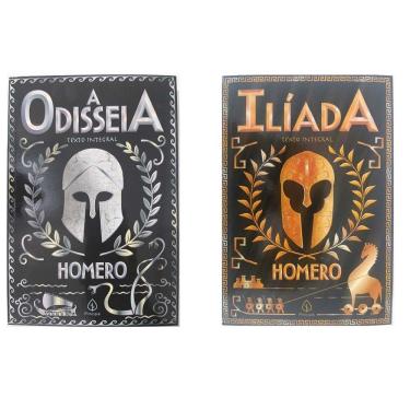 Imagem de 2 Livros Físicos A Odisseia + Ilíada - Homero Texto Integral
