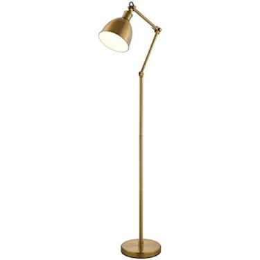 Imagem de Floor Lamp,LED Floor Lamp Reading Floor Lamp Foot Switch Portable Floor Lamp, Vintage Brass Standing Light,for Living Room Bedroom Study,Constructive23