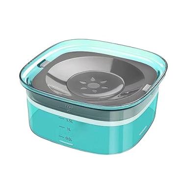 Imagem de Generic Tigela de água para cães, alimentador lento, tigela flutuante para cães, bebedor de água para animais de estimação transportado em veículos para, VERDE