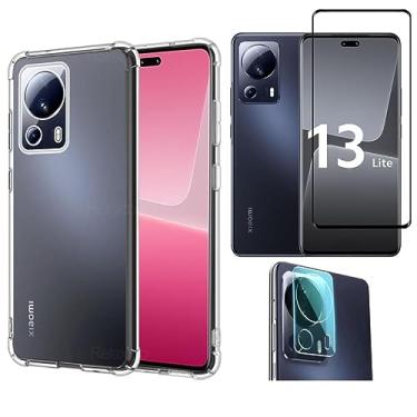 Imagem de KIT Capa Anti Shock Para Xiaomi Mi 13 Lite + Pelicula Tela 3d 9d + Pelicula Camera - Phone Palace