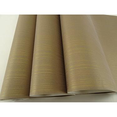 Imagem de Papel de Parede - Cor Bronze - Rolo com 10m x 53cm - LMS-PPY-YW91-7075