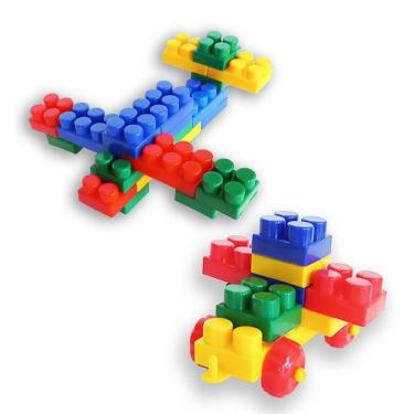 Cadeirinha de Brinquedo Infantil com Blocos de Montar - Wp Connect