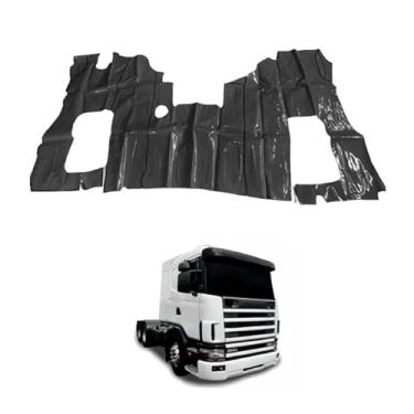Imagem de TAPETE VINIL PRETO PARA SCANIA 114 124 1998 CARA CHATA COM CAPO