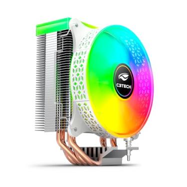 Imagem de C3Tech Cooler Fan FC-L150RGB para Processador Intel e AMD com 4 Heatpipe conector de 3 pinos PWM e 9 lâminas Iluminacao RGB 1600 RPM