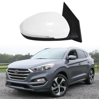Imagem de Espelho retrovisor de carro adequado para Hyundai Tucson 2015-2019 Conjunto de espelho lateral do passageiro para acessórios Hyundai Tucson (10 fios)