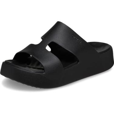 Imagem de Crocs Sandália feminina Getaway Platform H-Strap, Preto, 8 UK