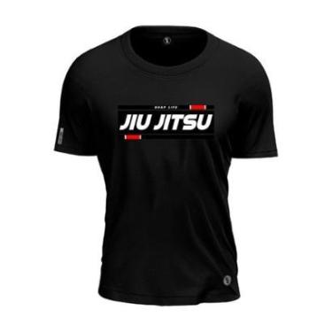 Imagem de Camiseta Jiu Jitsu Faixa Preta Grau Shap Life Lutador-Unissex