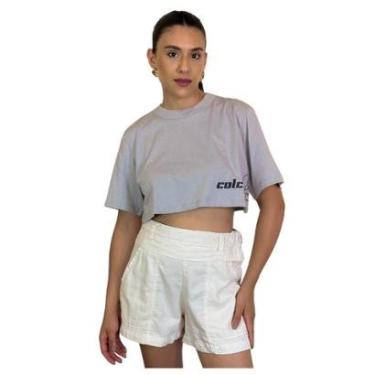 Imagem de Camiseta Feminina Cropped Estampada Colcci-Feminino
