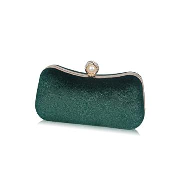 Imagem de CORIOS Bolsa de festa para mulher brilhante mala de noite mala de corrente casamento carteira de mão mala de ombro elegante mala de tiracolo para festa de graduação banquete casamento, verde, L,