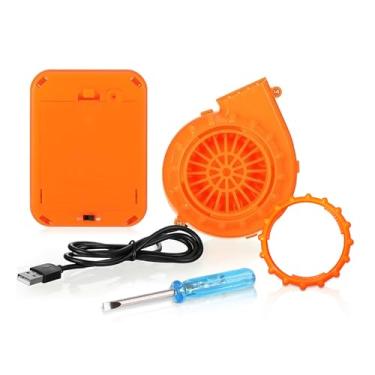 Imagem de PARAYOYO Substituição inflável de fantasia de dinossauro ou alienígena - Atualização portátil com mini ventilador e soprador de fluxo de ar mais alto