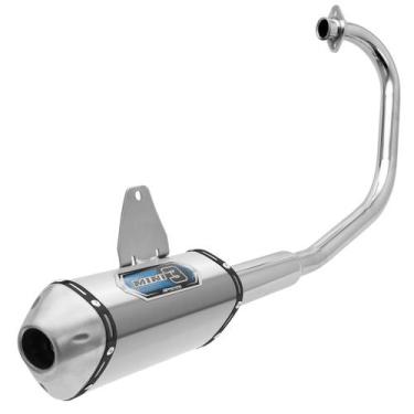 Imagem de Escapamento Escape  Compatível Com Moto Titan 150 Sport 2004 À 2008 Pr