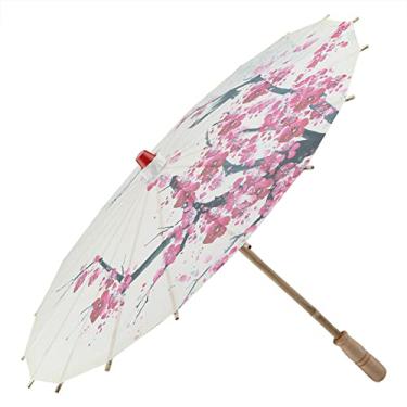 Imagem de Guarda-chuva de papel a óleo tamanho pequeno guarda-chuva de papel oleado arte chinesa guarda-chuva de dança clássica ameixa/132