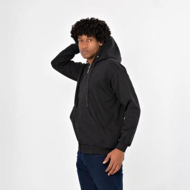Imagem de Blusa Moletom Grosso C/ Touca e de Zipper C/ 40% De Desconto - Estilo 