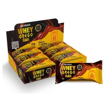 Imagem de Whey Grego Bar Havanna Doce de leite Caixa 12 Unidades - Nutrata