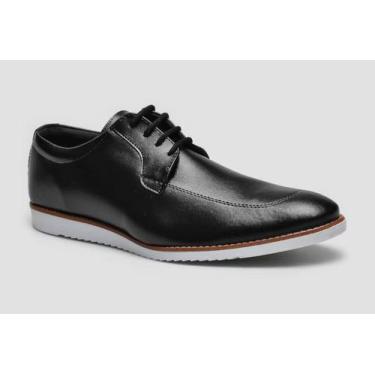 Imagem de Sapato masculino social casual oxford derby - JOHN POTTER, Preto, 41