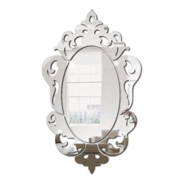 Imagem de Espelho Decorativo Em Acrílico Espelhado Veneziano Moderno P - Tecnotr