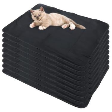 Imagem de 9 Caminhas para Cães e Gatos Dobrável 200 Lavagens 100x70 Preto Antipu