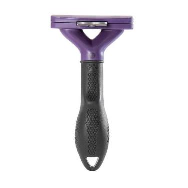 Imagem de Rasqueadeira Furminator Roxa Média para Gatos de Pelo Longo