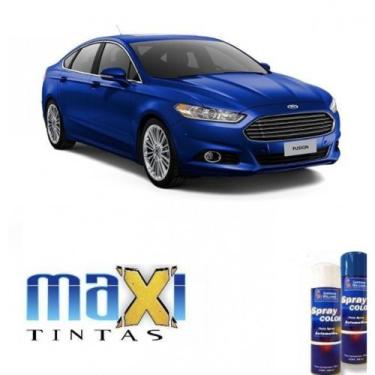 Imagem de Spray automotivo azul carmel + verniz spray 300ml - Sherwin Williams