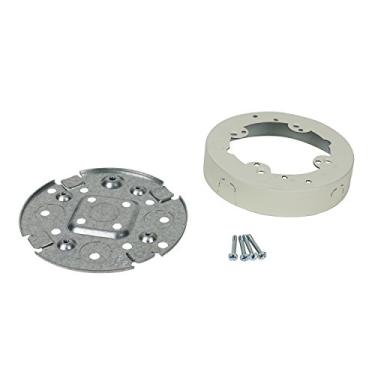 Imagem de Legrand Wiremold V5738 Metal Raceway para extensão de potência, séries 500 e 700, caixa de fixação de base sólida de 4 3/10.2 cm de diâmetro, 2,5 cm de profundidade, branco (1 pacote)