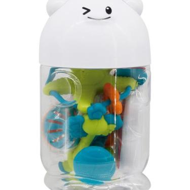Imagem de Kit Brinquedos para Bebê - 5 Peças Mordedores e Chocalhos Educativos -