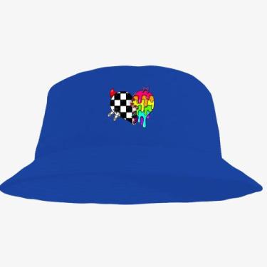 Imagem de Boné Chapéu Bucket Hat Estampado Coraçao - MP Moda Masculina, Único, A