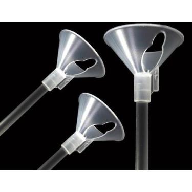 Imagem de kit 50 Vareta Haste Pega Balão Cristal 33cm / Vareta para Balloon Cake