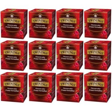 Imagem de Chá Twinings Preto Frutas Vermelhas Kit 12 Caixas 10 Un 120 Sachês
