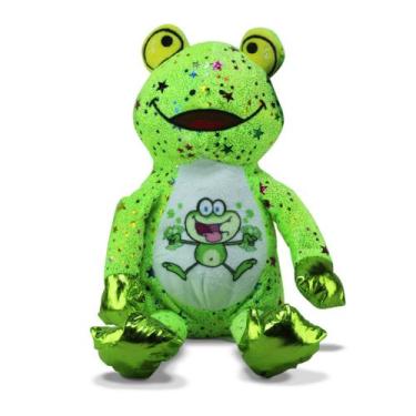 Imagem de Sapo de Pelúcia da Sorte 40cm Estampado Patas Brilhantes - S2 TOYS