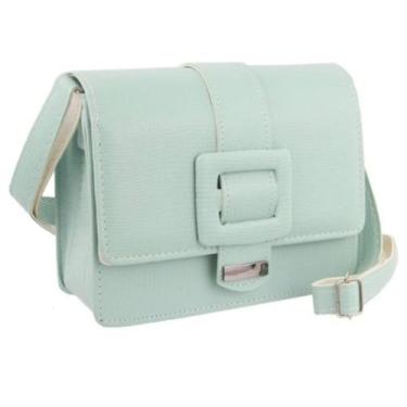 Imagem de Bolsa Casual Transversal com Alça Ajustável e Detalhe em Fivela com Zí