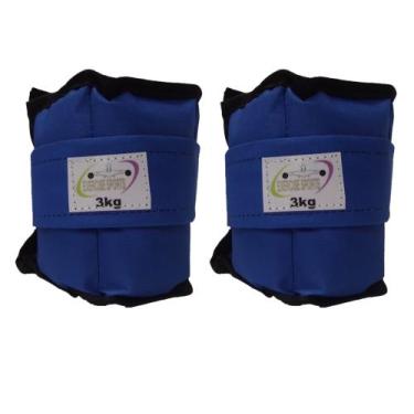 Imagem de Caneleira / Tornozeleira 3 KG - Exercise Sports, Azul