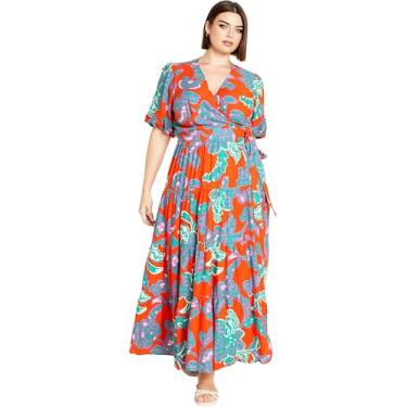 Imagem de City Chic Vestuário feminino CITYCHIC Plus Size Maxi Jezebel, Hots for You, 48
