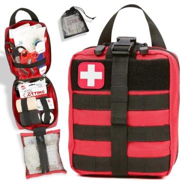 Imagem de ORCA Tactical Bolsa de kit de traumatismo IFAK Rip-Away – Bolsa de primeiros socorros vazia, bolsa médica Molle, poliéster 600D de grau militar, zíperes YKK duplos, durável para paramédicos, polícia