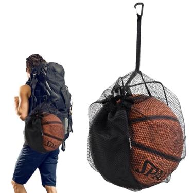 Imagem de REDONES bolsa de bola única - bolsa de armazenamento de bola de alta capacidade bolsa de futebol, bolsa de futebol, bolsa de basquete - mochila de vôlei, bolsa de transporte de malha com bol