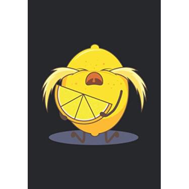 Imagem de Notizbuch A5 kariert mit Softcover Design: Zitron weint um Zitronenscheibe Witz Spaß Veggie Veganer: 120 karierte DIN A5 Seiten