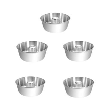 Imagem de Kit Formas De Bolo Com Furo Redonda 16cm Aluminio 5 Und