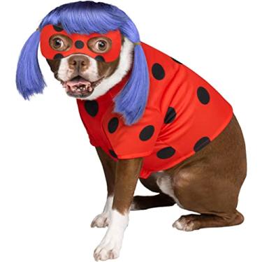 Imagem de InSpirit Designs Fantasia Miraculous Ladybug Pet | Fantasia de Halloween oficialmente licenciada para cães do grupo - Tamanhos P-G