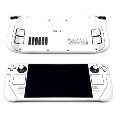 Imagem de Pele Steam Deck, Edição Branca, Embalagem Completa de Vinil para Steam Deck (Projetado pela POP SKIN)