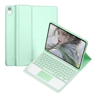 Imagem de Capa Para Tablet Com Teclado Bluetooth Para iPad 7/8/9 Geração iPad Air3 iPad Pro10,5 Polegadas (Verde Claro, Teclado de toque)