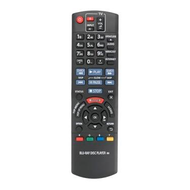 Imagem de Controle remoto de substituição N2QAYB000874 N2QAYB000870 compatível com Panasonic Blu-Ray Disc/DVD Player DMP-BDT330 DMP-BDT230 DMP-BDT225 DMP-BD79 DMP-BD79EB-K