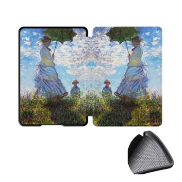 Imagem de GUKSRASO Capa para 7" Kindle Paperwhite 12th Gen 2024 e Kindle Colorsoft Signature Edition, PU e TPU Soft Traseiro Tampa Protetora para com Despertar/sono Automático